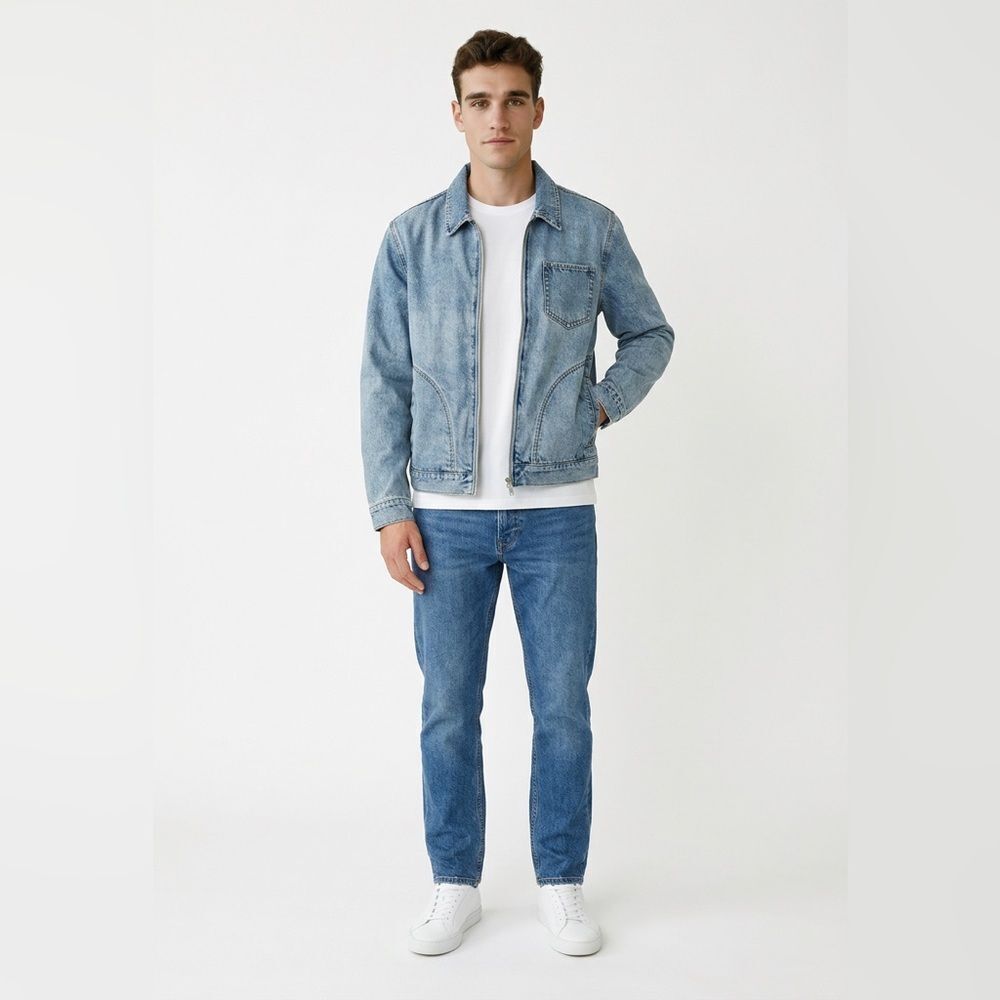 Kith Laight 2.0 Denim jacket light Indigo New with tags Size extra small